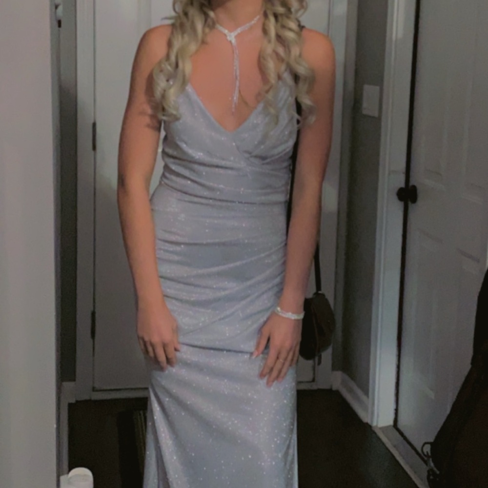 Elegant Silver Gown